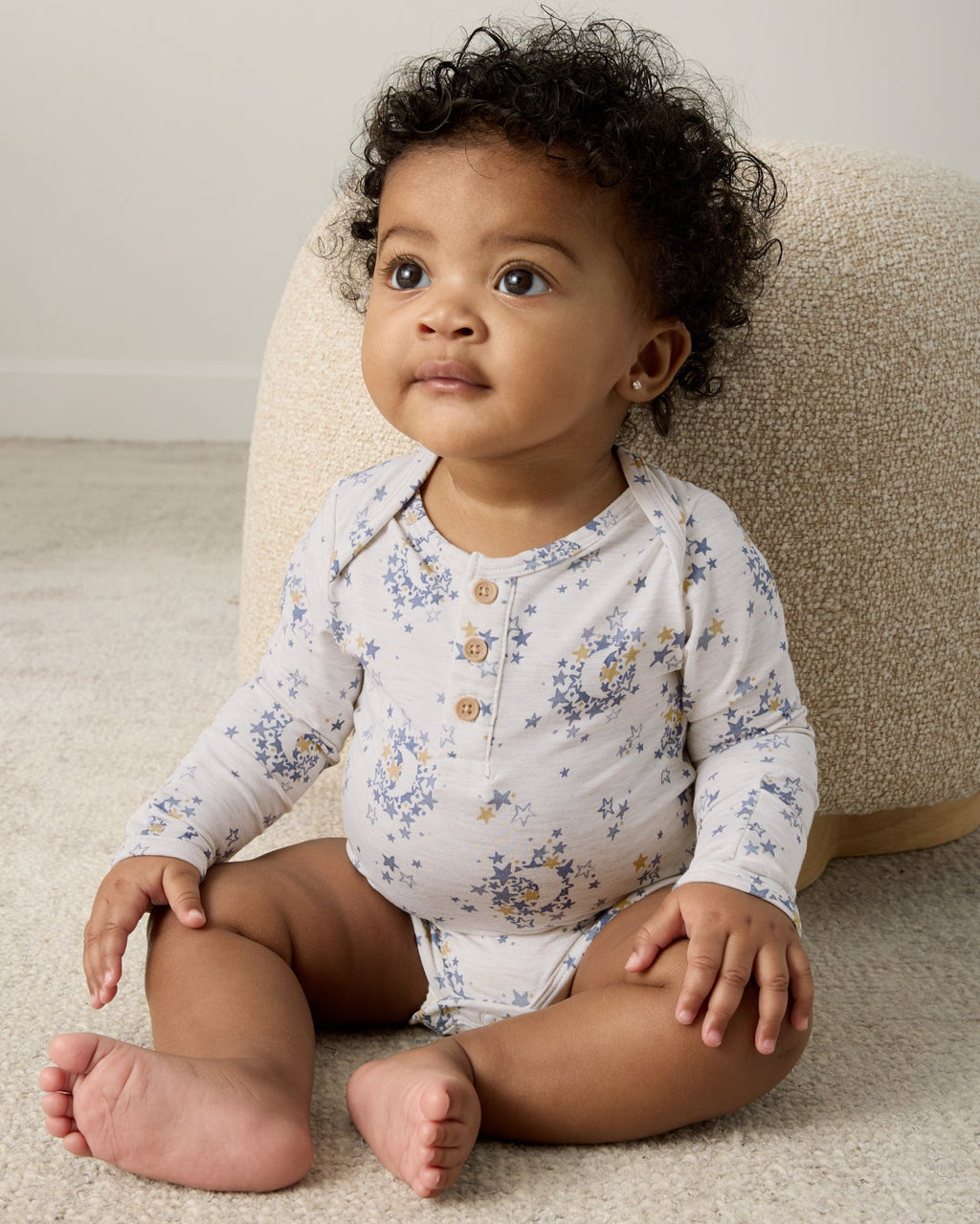 Lullaby Sky Henley Bodysuit